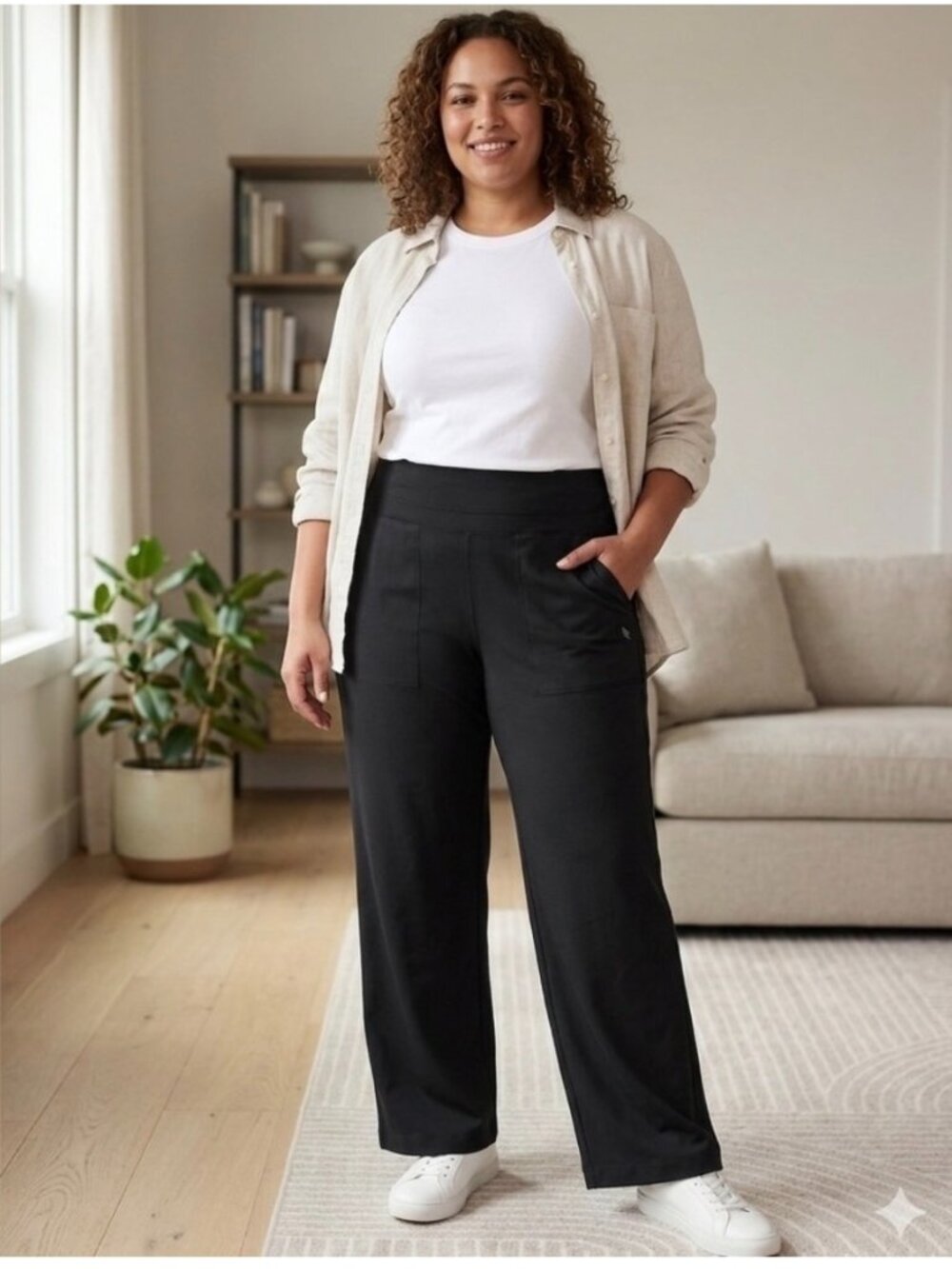 NWT Athleta Venice Wide Leg Pants 2x Women’s in black